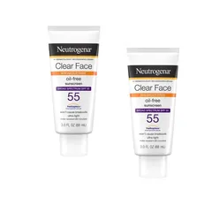 Neutrogena - Clear Face Sunscreen Lotion, SPF 55 Oil-Free