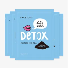 FaceTory - Let's Talk Detox Charcoal Sheet Mask- Purifying