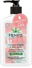 Fresh Fusions Oriental Poppies & Blue Agave CBD Herbal Body Moisturizer