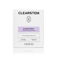 CLEARSTEM Skincare - GLASS EFFECT Face + Neck Sheet Masks