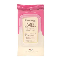 The Crème Shop - Power Fusion Cleansing 20 Pre-Wet Towelettes - Rose Water & Coconut
