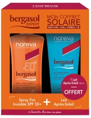 Noreva - Bergasol Expert Spray Invisible Finish SPF50+ + After-Sun Milk Face and Body Free