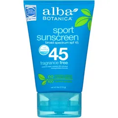 Alba Botanica - Fragrance Free Broad Spectrum Sport Sunscreen Lotion SPF 45