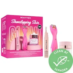 BeautyBio - Showstopping Skincare Heroes: Microneedling Tool, Undereye Serum, & Face Cream