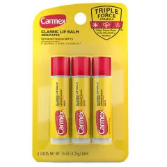 Carmex - Medicated Lip Balm Sticks, Lip Moisturizer for Dry, Chapped Lips