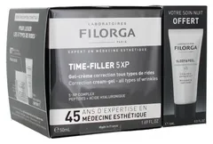Filorga - TIME-FILLER 5XP Correction Cream-Gel - All types of Wrinkles + SLEEP & PEEL Micro-Peeling night Cream Free