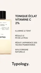 Typology Paris - Lotion tonique éclat — Vitamine C 2% + Eau de verveine citronnée