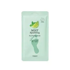 Mint Sparkling Foot Peeling Socks