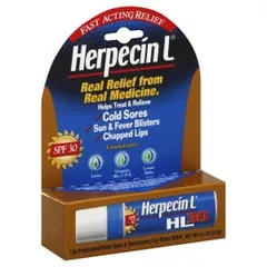 Herpecin L - Lip Balm Stick, Cold Sores/Blisters/Chapped Lip Treatment, SPF 30