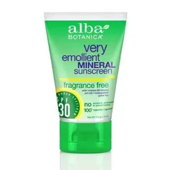 Alba Botanica - Fragrance Free Broad Spectrum Mineral Sunscreen SPF30