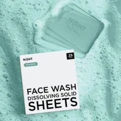 NIGHT - Foaming Face Wash, Korean Skincare Cleanser, Cica + Centella