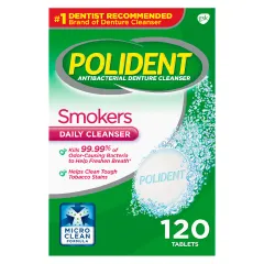 Polident - Smokers Antibacterial Denture Cleanser Effervescent Tablets