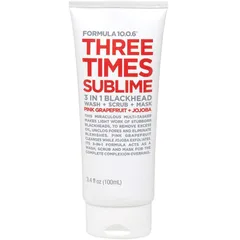 Formula 10.0.6 - Three Times Sublime 3 in 1 Blackhead Wash + Scrub + Mask