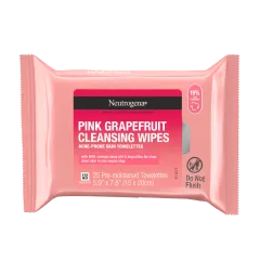 Neutrogena - Oil-Free Cleansing Wipes Pink Grapefruit, 25 Count