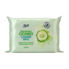 Boots - Biodegradable Cucumber Cleansing Wipes 25s