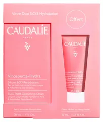 Caudalie - Vinosource Hydra S.O.S Rehydrating Serum + Hydrating Mask-Cream Free