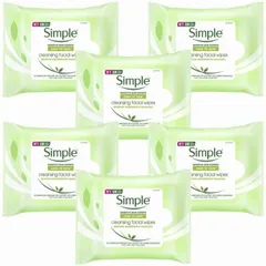Simple - Kind to Skin Cleansing Wipes For Sensitive Skin 6 packs