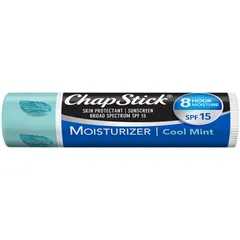 Moisturizer, Cool Mint Flavor, Lip Balm Tube, Skin Protectant, Lip Care, SPF 15, - 12 Sticks