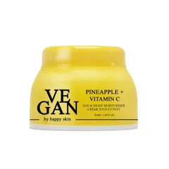 Vegan by Happy Skin - PINEAPPLE + VITAMIN C day night moisturiser