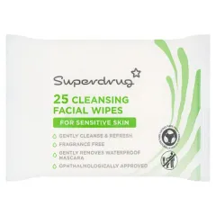 Superdrug - Essential Cleansing Bio Face Wipes Sensitive Skin