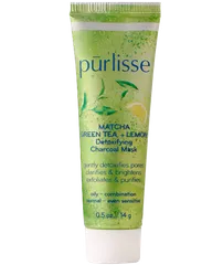 Purlisse - TRAVEL - Matcha Green Tea + Lemon Detoxifying Charcoal Mask