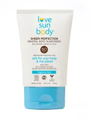 Love Sun Body - Just Launched... Sheer Perfection Mineral Body Sunscreen SPF 50 Fragrance-Free Cosmos Natural