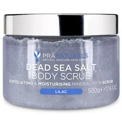 PraNaturals - Dead Sea Salt Body Scrub - Lilac