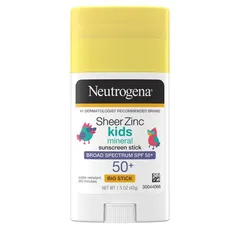 Neutrogena - Sheer Zinc Kids Mineral Sunscreen Stick, SPF 50+