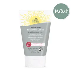 Earth Mama - Tinted Mineral Sunscreen Lotion SPF 40