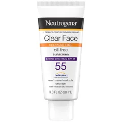 Clear Face Liquid Lotion Sunscreen With SPF 55