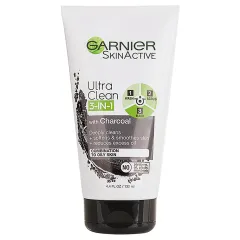 Garnier - Charcoal 3 in 1 Face Wash, Scrub and Mask