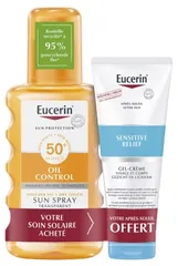 Sun Protection Oil Control Sun Spray Transparent SPF50+ + Sensitive Relief After-Sun Cream-Gel Free