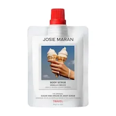 Josie Maran - Mini Vanilla Vibezzz - Argan Oil + Sugar Balm Refillable Exfoliating Body Scrub