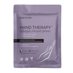 BeautyPro - HAND THERAPY Collagen Infused Glove with Removable Fingertips