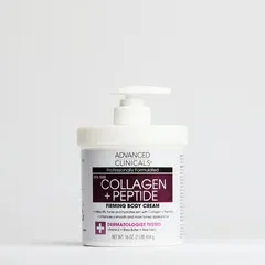 ADVANCED CLINICALS Collagen + Peptide Body Cream