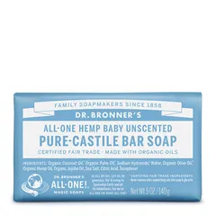 Dr. Bronner's - s All-One Baby Unscented Pure-Castile Bar Soap