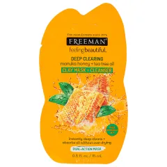 Freeman Feeling Beautiful - Manuka Honey + Tea Tree Oil Clay Mask + Cleanser