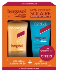 Noreva - Bergasol Sublim Satiny Sun Oil SPF30 + After-Sun Milk Face and Body Free
