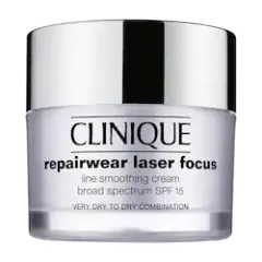 Clinique - Repairwear Laser Focus Line Smoothing Cream Broad Spectrum SPF 15 for Very Dry to Dry Combination Skin