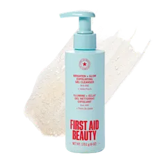 First Aid Beauty - Brighten + Glow Exfoliating Gel Cleanser with AHA and Jojoba Pearls