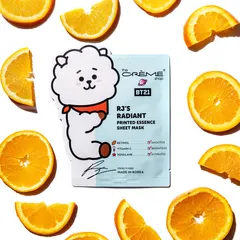 The Crème Shop x BT21 - RJ’S RADIANT Printed Essence Sheet Mask - Infused with Retinol, Vitamin C, Squalane