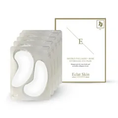 Eclat Skin London - Patch au double collagène et fleur de rose pour le dessous des yeux - 5x2 patchs