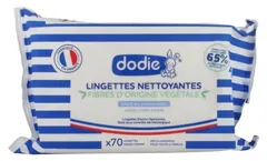 Dodie - Cleansing Wipes Botanical Origin Fibers 70 Large Wipes