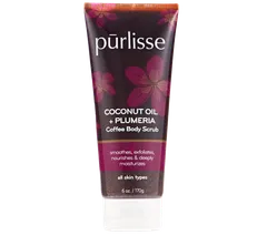 Purlisse - Coconut Oil + Plumeria Coffee Body Scrub