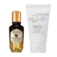 Skinfood - Royal Honey Propolis Essence + Egg White Perfect Pore Cleansing Foam