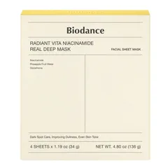 Buy Radiant Vita Niacinamide Real Deep Mask in Australia - Korean Skincare Online