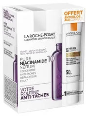 La Roche-Posay - Pure Niacinamide 10 Serum Anti-Dark Spot Repairing Concentrate + Anthelios Age Correct Daily Care SPF50 Free