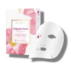 FOREO - Bulgarian Rose Moisture-Boosting Sheet Face Mask for Dry, Lifeless Skin x 3