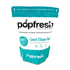 Popband London - Popfresh Peppermint Sanitizing Wipes