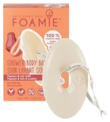 FOAMIE - Nourishing Shower Body Bar Papaya and Oat Milk
